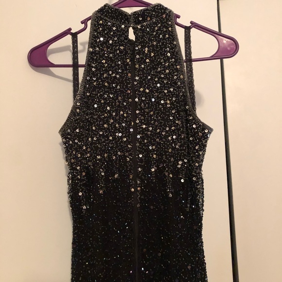 🖤VINTAGE Sténay Black Beaded Sequence Fitted Dress🖤 - Picture 6 of 12